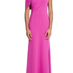 Badgley Mischka Draped One-Shoulder Gown -Badgley Mischka shop EG9016 MAGE 1 91023.1676938627
