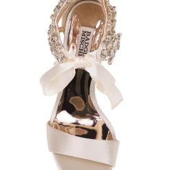 Badgley Mischka Everafter Embellished Block Heel -Badgley Mischka shop EVERAFTER MP5051 IVRSAT5 TOP VIEW 65019 57077.1624950985