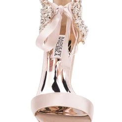 Badgley Mischka Everafter Embellished Block Heel -Badgley Mischka shop EVERAFTER MP5051 NUDSAT4 FRONT VIEW 25437 09988.1624950985