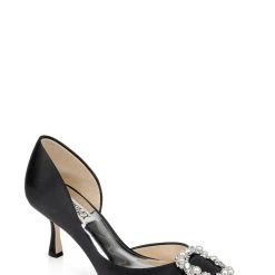 Badgley Mischka Fabia D’Orsay With Crystal Buckle
