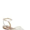 Badgley Mischka Fawn Mesh Pointed Toe Flat With Rhinestone Ankle -Badgley Mischka shop FAWN MP6713 IVRSAT 1 49421.1678470856
