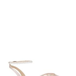 Badgley Mischka Fawn Mesh Pointed Toe Flat With Rhinestone Ankle -Badgley Mischka shop FAWN MP6713 SFTBLS 2 06138.1677878053