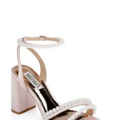 Badgley Mischka Feisty Pearl Block Heel
