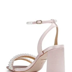 Badgley Mischka Feisty Pearl Block Heel -Badgley Mischka shop FEISTY MP6715 PNKSAT 3 48616.1670620555