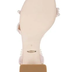 Badgley Mischka Feisty Pearl Block Heel -Badgley Mischka shop FEISTY MP6715 PNKSAT 6 86227.1670620555