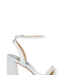 Badgley Mischka Feisty Pearl Block Heel -Badgley Mischka shop FEISTY MP6715 WHTSAT 2 18982.1670620555