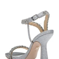 Badgley Mischka Fennel Braided Spool Heel -Badgley Mischka shop FENNEL MP6720 SILTXL 3 23527.1669052592