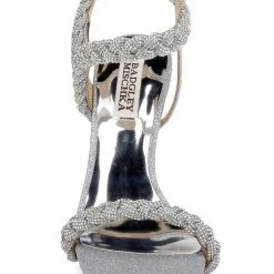Badgley Mischka Fennel Braided Spool Heel -Badgley Mischka shop FENNEL MP6720 SILTXL 4 67200.1669052592