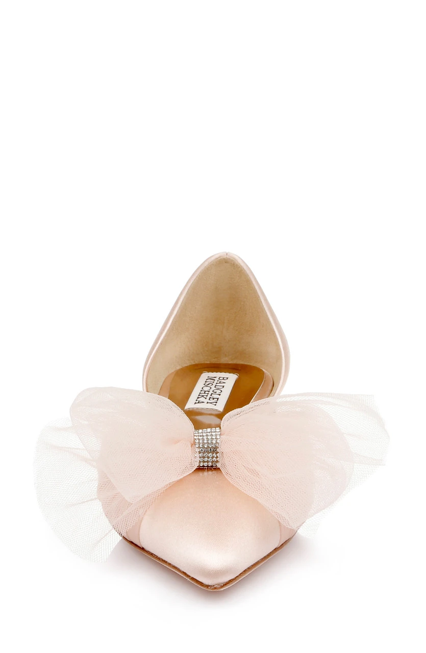 Badgley Mischka Fergie Tulle Pointed Toe Flat 6 Badgley Mischka Fergie Tulle Pointed Toe Flat - Image 4