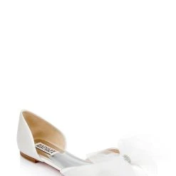 Badgley Mischka Fergie Tulle Pointed Toe Flat 20 Badgley Mischka Fergie Tulle Pointed Toe Flat -Badgley Mischka shop FERGIE MP6721 WHTSAT 1 29296.1669052583
