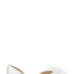 Badgley Mischka Fergie Tulle Pointed Toe Flat 21 Badgley Mischka Fergie Tulle Pointed Toe Flat -Badgley Mischka shop FERGIE MP6721 WHTSAT 2 19006.1669052583