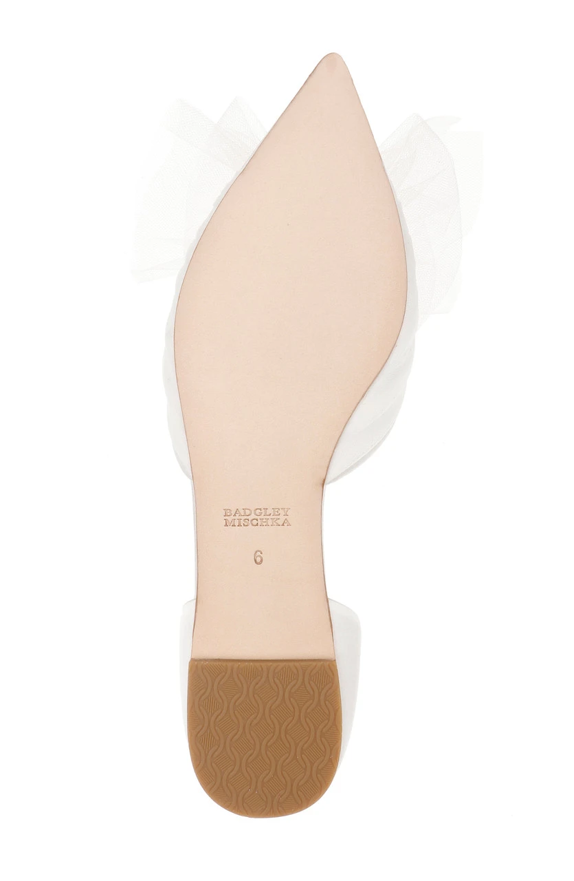 Badgley Mischka Fergie Tulle Pointed Toe Flat 14 Badgley Mischka Fergie Tulle Pointed Toe Flat - Image 12