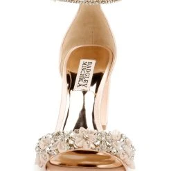 Badgley Mischka Finesse Ankle Strap Evening Shoe -Badgley Mischka shop FINESSE MP4629 SHLSAT 4 FRONT VIEW 95938 59934.1626851489