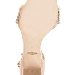 Badgley Mischka Finesse Ankle Strap Evening Shoe -Badgley Mischka shop FINESSE MP4629 SHLSAT 6 BOTTOM VIEW 60244 86447.1626851489