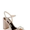 Badgley Mischka Firey Bejeweled Block Heel Sandal -Badgley Mischka shop FIREY MP6728 PALGLD 1 71885.1678470007