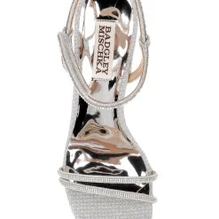 Badgley Mischka Firey Bejeweled Block Heel Sandal -Badgley Mischka shop FIREY MP6728 SILTXR 5 07055.1670620590