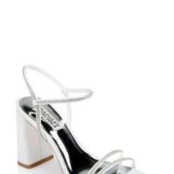 Badgley Mischka Firey Bejeweled Block Heel Sandal -Badgley Mischka shop FIREY MP6728 WHTSAT 1 10605.1670620590