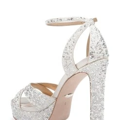 Badgley Mischka Fizzy Fantastic Rhinestone Bejeweled Platform -Badgley Mischka shop FIZZY MP6729 IVRSAT 3 33544.1670620605