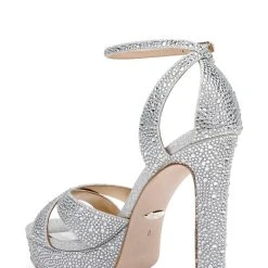 Badgley Mischka Fizzy Fantastic Rhinestone Bejeweled Platform -Badgley Mischka shop FIZZY MP6729 SILTXL 3 04070.1670620605
