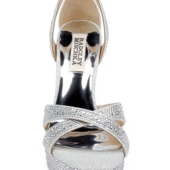 Badgley Mischka Fizzy Fantastic Rhinestone Bejeweled Platform -Badgley Mischka shop FIZZY MP6729 SILTXL 4 26434.1670620605
