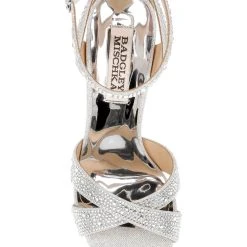 Badgley Mischka Fizzy Fantastic Rhinestone Bejeweled Platform -Badgley Mischka shop FIZZY MP6729 SILTXL 5 49427.1670620605