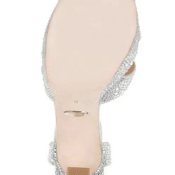 Badgley Mischka Fizzy Fantastic Rhinestone Bejeweled Platform -Badgley Mischka shop FIZZY MP6729 SILTXL 6 60640.1670620605