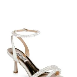Badgley Mischka Flame Rhinestone Kitten Heel