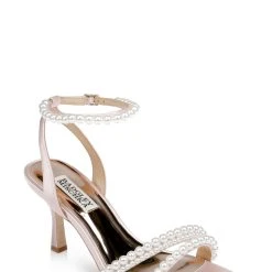 Badgley Mischka Flame Rhinestone Kitten Heel -Badgley Mischka shop FLAME MP6731 PNKSAT 1 20870.1669059785