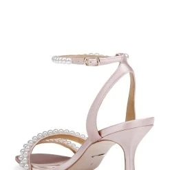 Badgley Mischka Flame Rhinestone Kitten Heel -Badgley Mischka shop FLAME MP6731 PNKSAT 3 16377.1669059785