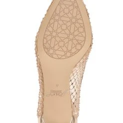 Jewel Badgley Mischka Floria Stone Mesh Pointed Toe Pump -Badgley Mischka shop FLORIA JW3553 ROSGLD 6 BOTTOM VIEW 50181 25179.1630440526