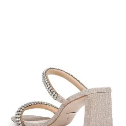 Badgley Mischka Frankie Bejeweled Block Heel Slide -Badgley Mischka shop FRANKIE MP6737 PALGLD 3 31126.1670620635