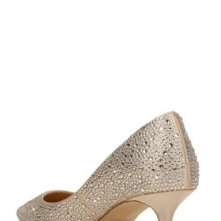 Jewel Badgley Mischka Frenchie Wide Width Pointed Toe Kitten Heel -Badgley Mischka shop FRENCHIE JW3549 CHMSAT 2 14599.1666637468