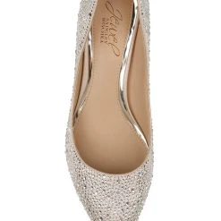 Jewel Badgley Mischka Frenchie Pointed Toe Kitten Heel -Badgley Mischka shop FRENCHIE JW3549 CHMSAT 5 TOP VIEW 90022 04725.1609973838