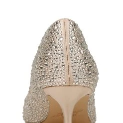 Jewel Badgley Mischka Frenchie Pointed Toe Kitten Heel -Badgley Mischka shop FRENCHIE JW3549 CHMSAT 7 COUNTER VIEW 93341 60620.1609973838