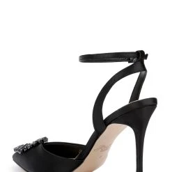 Jewel Badgley Mischka Gaby 2 Piece Stiletto -Badgley Mischka shop GABY JW4503 BLKSAT 3 33170.1661986527