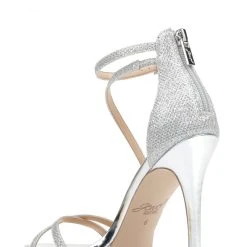 Jewel Badgley Mischka Galen Platform Glitter Evening Shoe -Badgley Mischka shop GALEN JW2368 SILGLT 2 BACK VIEW 76696.1626906904