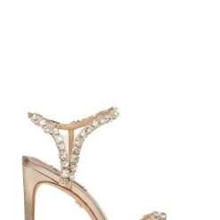 Badgley Mischka Galia Crystal Ankle Strap Evening Shoe -Badgley Mischka shop GALIA MP5507 CHMMET 3 SIDE VIEW 58823 65017.1624912990