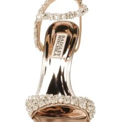 Badgley Mischka Galia Crystal Ankle Strap Evening Shoe -Badgley Mischka shop GALIA MP5507 CHMMET 4 FRONT VIEW 81638 99658.1624912990