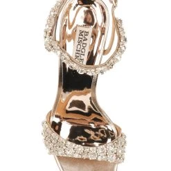 Badgley Mischka Galia Crystal Ankle Strap Evening Shoe -Badgley Mischka shop GALIA MP5507 CHMMET 5 TOP VIEW 36325 20503.1624912990