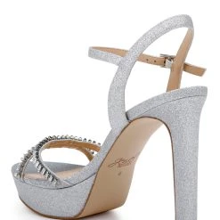 Jewel Badgley Mischka Gallant Platform Sandal -Badgley Mischka shop GALLANT JW4506 SILGLT 3 85963.1661986539