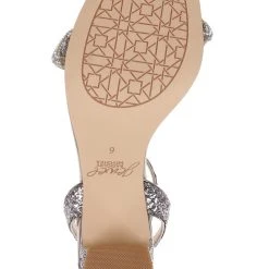 Jewel Badgley Mischka Gem Glitter Block Heel Sandal -Badgley Mischka shop GEM JW4512 SMKGLT 6 61315.1661986580