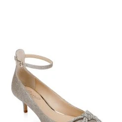 Jewel Badgley Mischka Geranium Kitten Heel Pump -Badgley Mischka shop GERANIUM JW4521 GLDGLT 1 35516.1678473283
