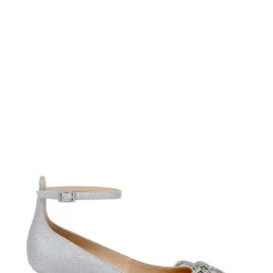 Jewel Badgley Mischka Geranium Kitten Heel Pump -Badgley Mischka shop GERANIUM JW4521 SILGLT 2 16556.1661986677
