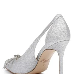 Jewel Badgley Mischka Gerry Cutout Stiletto Pump -Badgley Mischka shop GERRY JW4522 SILGLT 3 59492.1661986691