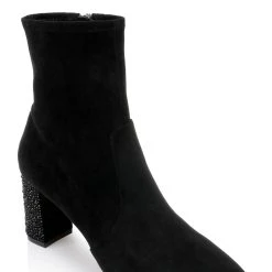 Jewel Badgley Mischka Gina Micro Suede Bootie