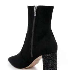 Jewel Badgley Mischka Gina Micro Suede Bootie -Badgley Mischka shop GINA JW4531 BLKBLK 3 54478.1661986748