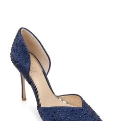 Jewel Badgley Mischka Grace 2 Piece Stiletto -Badgley Mischka shop GRACE JW4517 NVYSAT 1 73215.1661986617