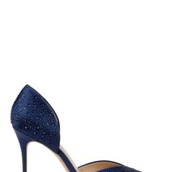 Jewel Badgley Mischka Grace 2 Piece Stiletto -Badgley Mischka shop GRACE JW4517 NVYSAT 2 67298.1661986617