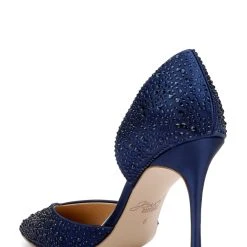 Jewel Badgley Mischka Grace 2 Piece Stiletto -Badgley Mischka shop GRACE JW4517 NVYSAT 3 80385.1661986617