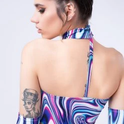 Badinka Frenzy Liquid Tube Top -Badgley Mischka shop IMG 1013